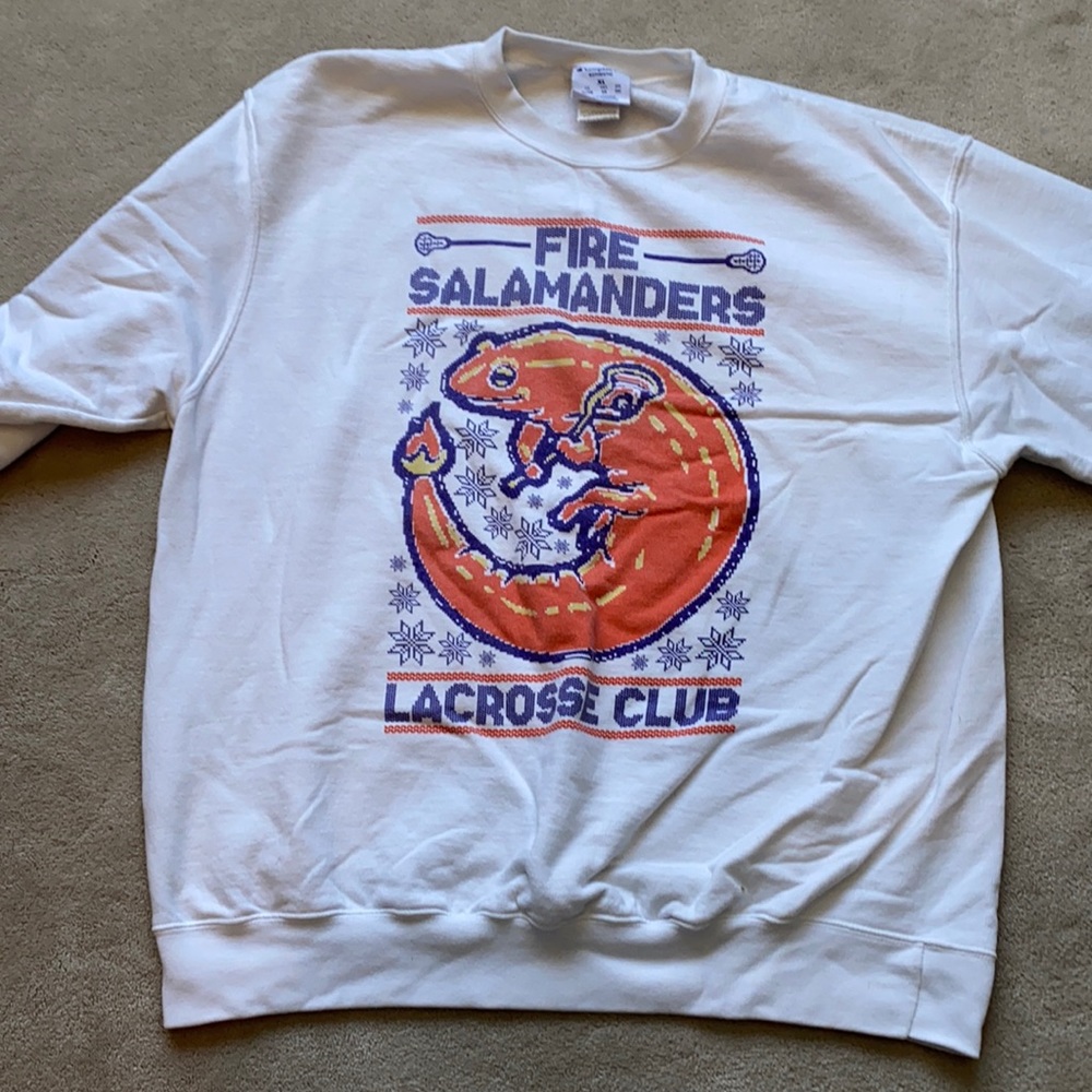 Barstool Fire Salamander Champion Crewneck